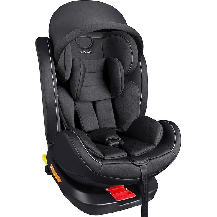 XOMAX Autokindersitz Selena, mit 360° Drehfunktion, Isofix und verstellbarer Kopfstütze, blau – Bild 1