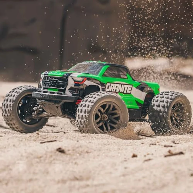 ARRMA Granite GROM Ferngesteuertes Auto, RC Auto 1/18, bürstenloser Motor über 30 km/h, inkl. Akku und Zubehör, Grün – Bild 5