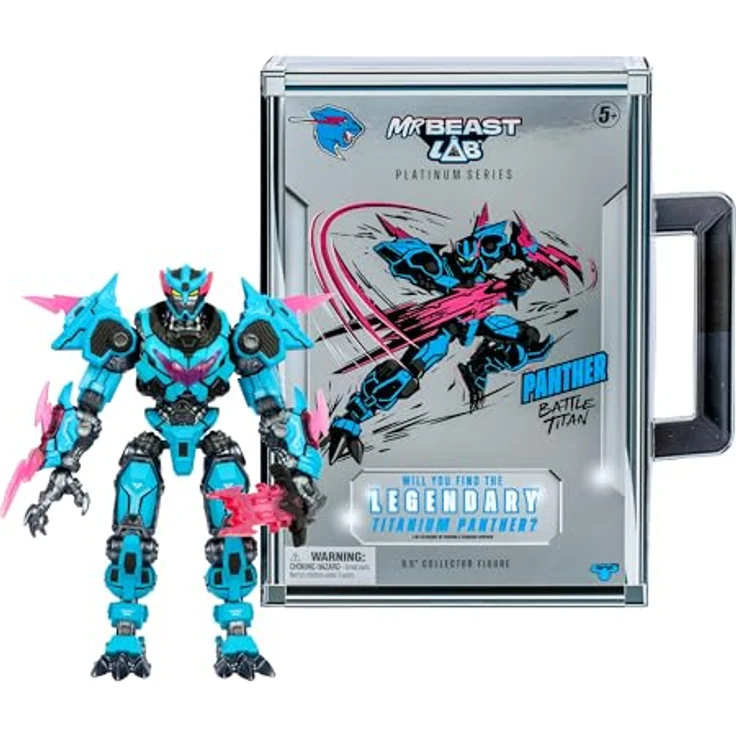 MRBEAST LAB Ultimate Fusion Pantera, Sammelfigur mit 35 Gelenkpunkten, 15,8 cm, Premium-Verpackung – Bild 1