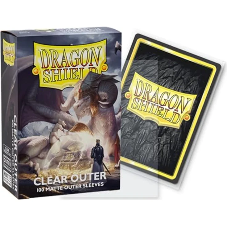 Dragon Shield Arcane Tinmen Dragon Shield: Outer Sleeves - Matte Clear, 100 Stück für Sammelkarten – Bild 3
