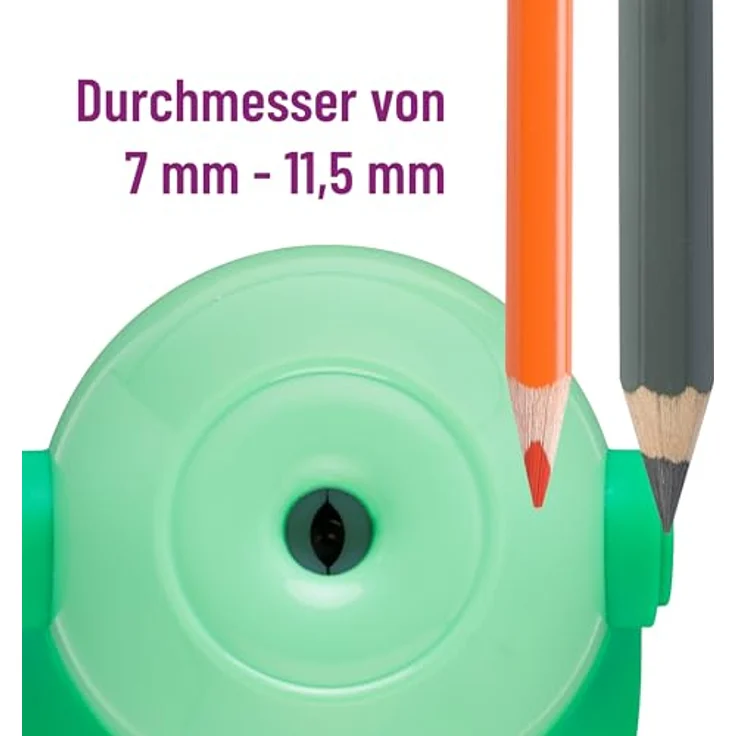 Jolly elektrischer Anspitzer ALEX, weiß, kompakte Bauweise und einfache Handhabung – Bild 8