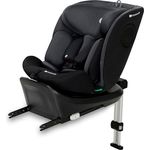 KinderKraft I-360 i-Size, drehbarer Reboarder-Kindersitz mit H-Guard und SPS+, 5-Punkt-Gurt, bis 36 kg, schwarz
