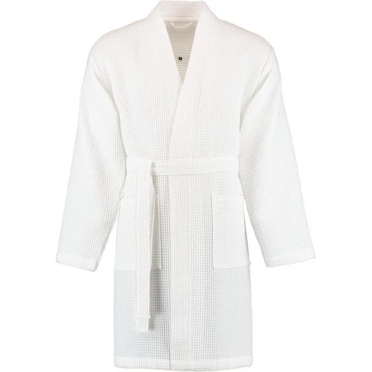Vossen Unisex-Bademantel Rom Kurzmantel Pique, 100% Baumwolle, klassische Farbauswahl