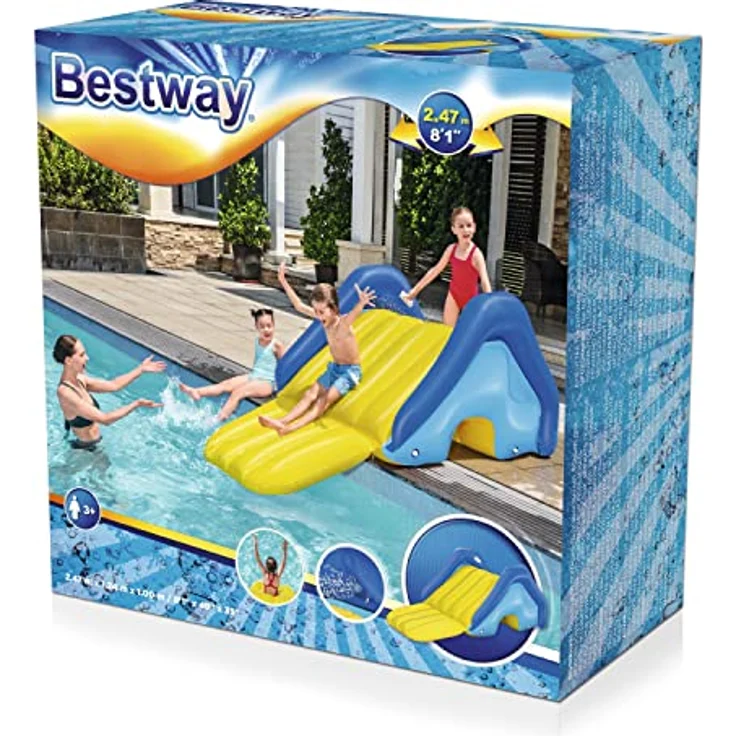 Bestway Extragroße Poolrutsche 247 x 124 x 100 cm - Preisvergleich – Bild 3