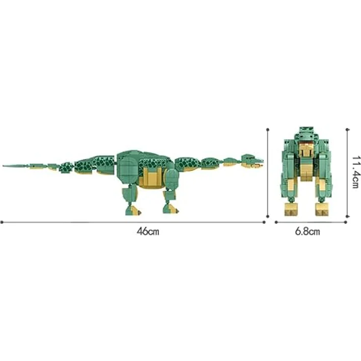WOMA C0447 Brontosaurus-Baustein, 589-teiliges Lernbaukasten-Set für Kinder ab 6 Jahren – Bild 5
