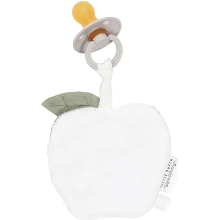 Little Dutch TE21214025 Schnullertuch Musselin Apfel - Little Farm grün – Bild 3