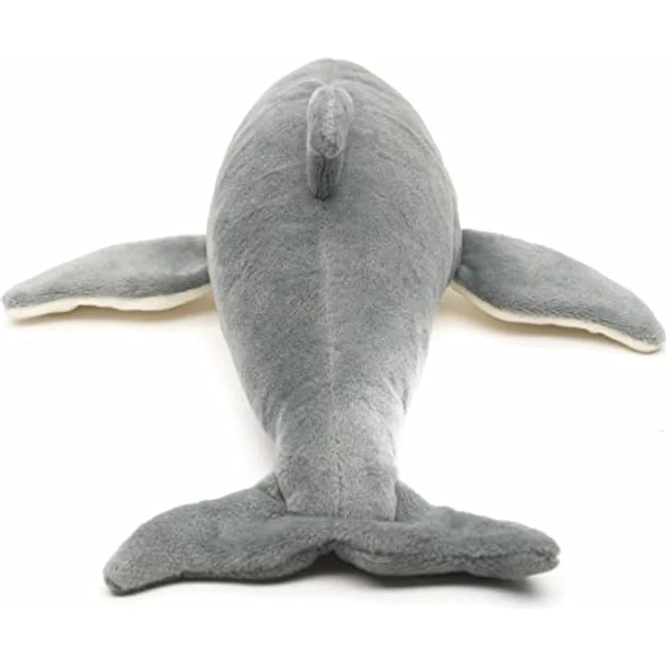 Uni-Toys Kuscheltier Großer Tümmler, Delfin - 28 cm (Länge) - Plüsch-Delphin - Plüschtier, zu 100 % recyceltes Füllmaterial - lebensecht, kuschelweich, naturgetreues Aussehen – Bild 5
