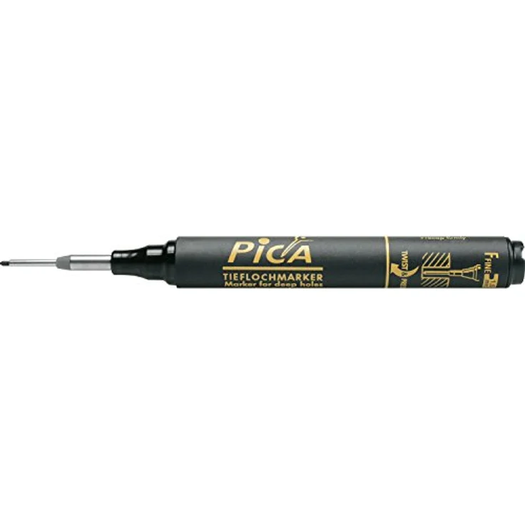 vasalat Pica Tieflochmarker Set, Bohrlochmarker in schwarz, blau und rot mit patentierter Teleskopspitze, 1,5 mm Strichbreite – Bild 4