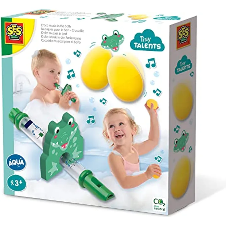 SES 13059 Kroko-Musikflöte für die Badewanne