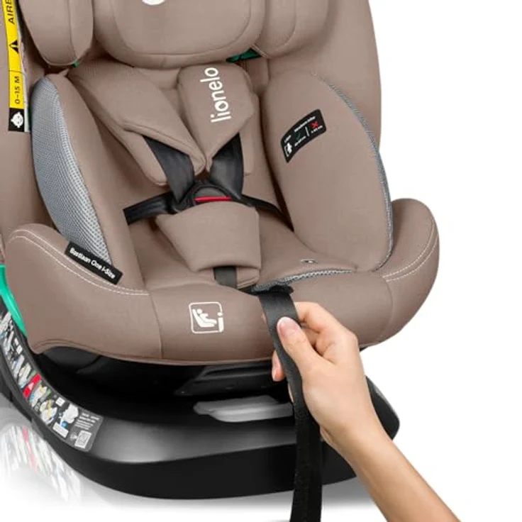 lionelo Autokindersitz BASTIAAN ONE i-SIZE, 4-in-1 Kindersitz mit Dri-Seat, 360 Grad Drehung, i-Size Zulassung, 0-36 kg, (Set) – Bild 6