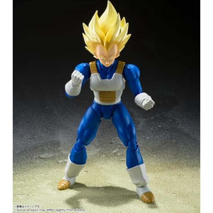 TAMASHII NATIONS Dragon Ball Z - Super Sayan Vegeta - Figurine S.H. Figuarts, 14cm Sammelfigur – Bild 3