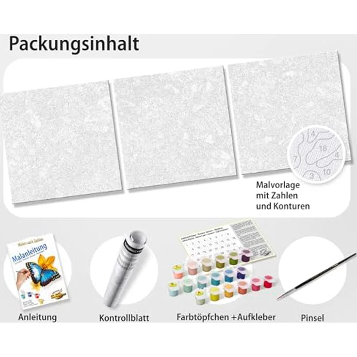 Schipper 609470916 Malen nach Zahlen, Buddha - Bilder malen für Erwachsene, 40 x 120 cm, inklusive Pinsel und Acrylfarben – Bild 4