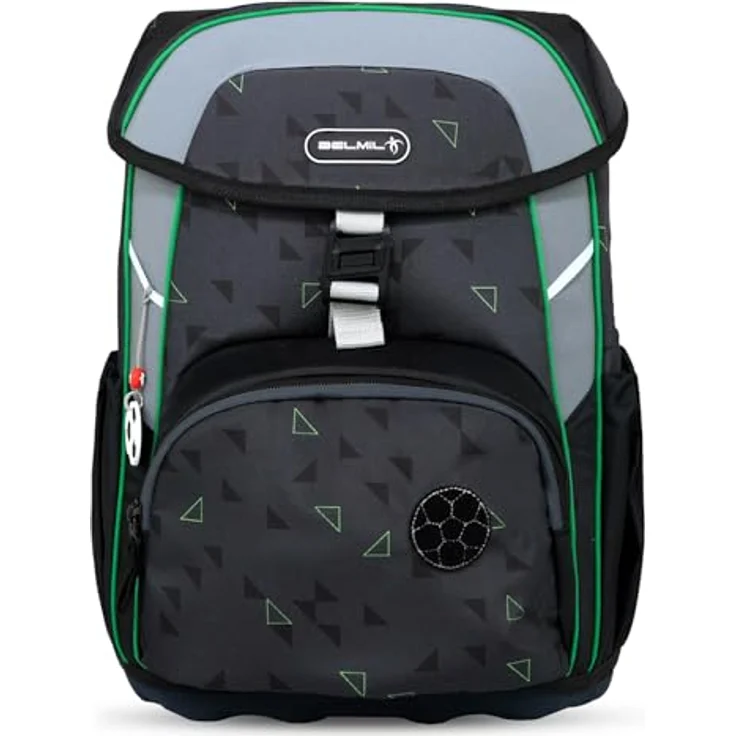 Belmil Maxi Schulranzen Set 5-teilig mit Brustgurt, ergonomisch, wasserabweisend, 22 L, für Grundschule 1. - 3. Klasse, Striker X – Bild 5