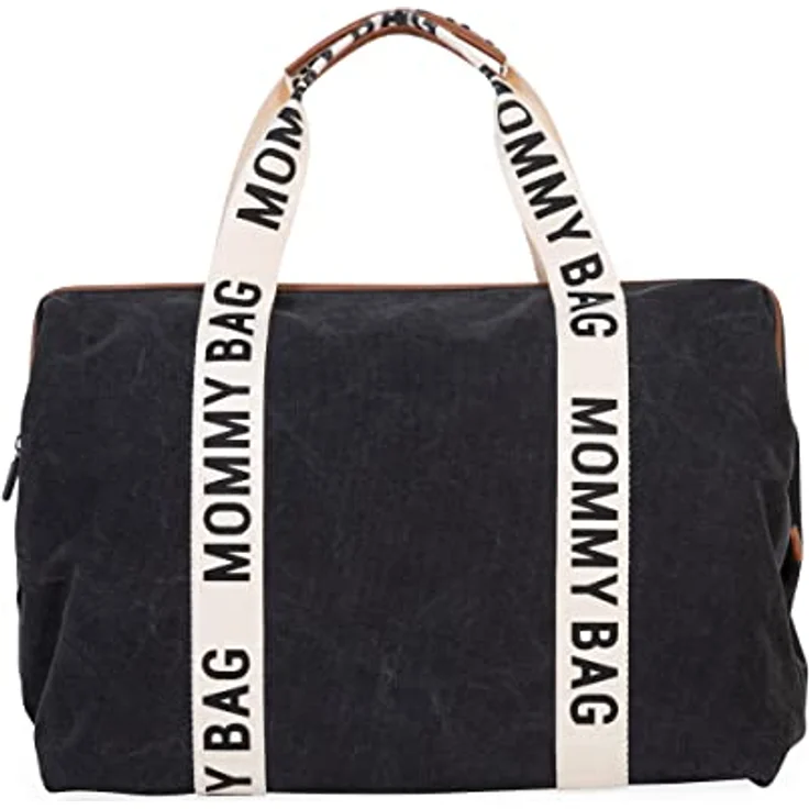 Childhome - Mommy Bag - Verzorgingstas - Signature - Canvas - Black – Bild 1