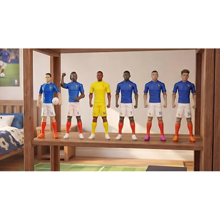 Banbotoys France Mbappé Actionfigur, 20 cm beweglich mit 10 Gelenkpunkten und Fußball, offizielles FFF Merchandise – Bild 10