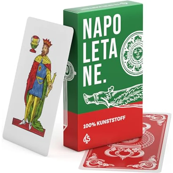 TS Spielkarten Napoletane Spielkarten 100% Kunststoff, wasserfest und handgezeichnet, 40 Karten für Scopa und Briscola, neue Farbqualität – Bild 1