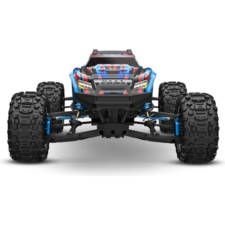 TRAXXAS MAXX Ultimate 1/10 Monster-Truck, RC Fahrzeug mit 2400kV Brushlessmotor, Aluminium & Stahl, blau, Offroad, TQi Funksystem mit TSM – Bild 5