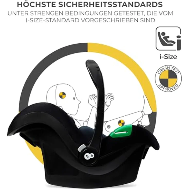 KinderKraft Newly 3in1 Mink Pro, Kombikinderwagen in Moonlight Grey mit einfachem Klappsystem und verstellbaren Elementen – Bild 3
