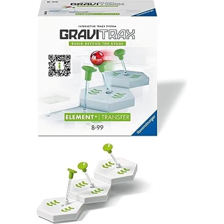 Ravensburger GraviTrax Element Transfer - Zubehör für das Kugelbahnsystem. Kombinierbar mit allen GraviTrax Produktlinien, Starter-Sets, Extensions und Elements, Konstruktionsspielzeug ab 8 Jahren – Bild 2