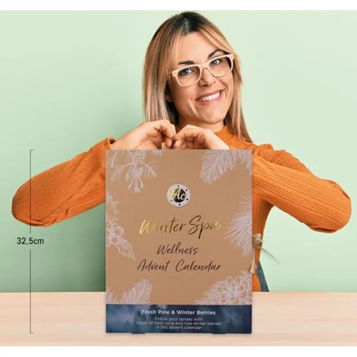 ACCENTRA Adventskalender Adventskalender WINTER SPA 2024, Buchförmige Box mit umweltfreundlichen und plastikfreien 24 liebevoll ausgewählten Überraschungen – Bild 8