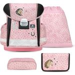 Belmil Classy Schulranzen Set 4-teilig (403-13/AG/S), ergonomisch, wasserdicht, für Grundschule 1.-3. Klasse, Star Horses, 19 L