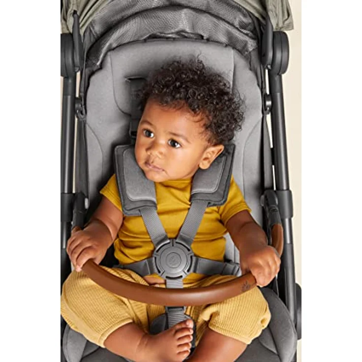Ergobaby Metro+ Deluxe Kinderwagen Buggy mit Liegefunktion, Kinder-Buggy ab Geburt bis 22kg, Zusammenklappbar und Autositz Kompatibel, höhenverstellbarer Lenker, Empire State Green – Bild 6