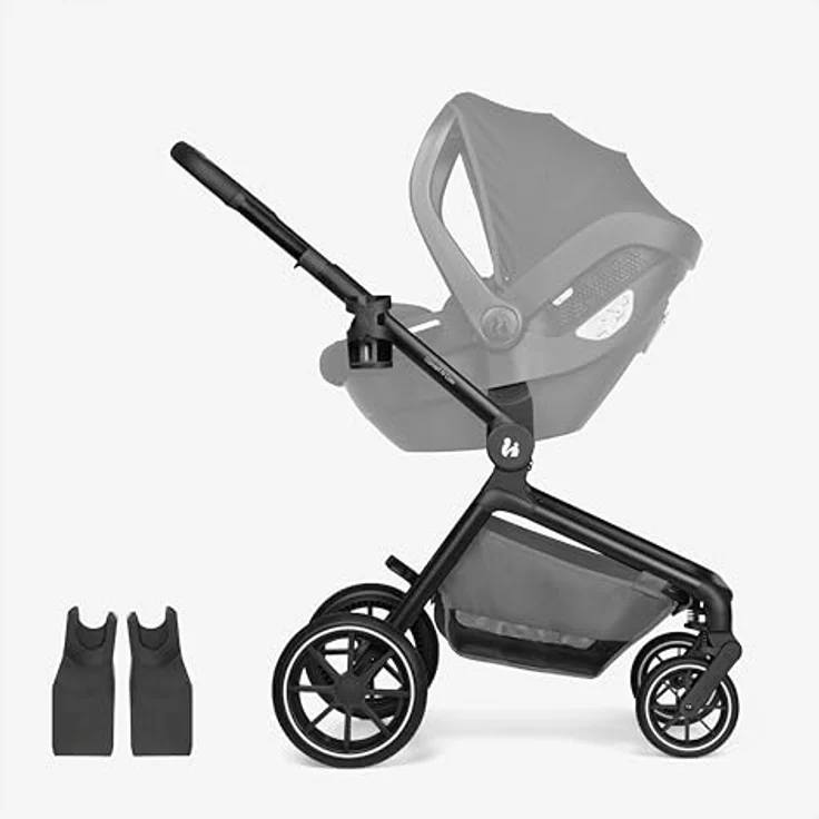Hauck 2in1 Kinderwagen Convert N Care, ab Geburt bis 4 Jahre, Dark Grey, inkl. Matratze und Babyschalen-Adapter – Bild 7