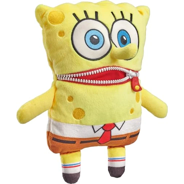 Schmidt Spiele Sorgenfresser, Spongebob Plüschfigur, 25 cm, waschbar, ab 0 Jahren, hochwertiger Plüsch – Bild 3