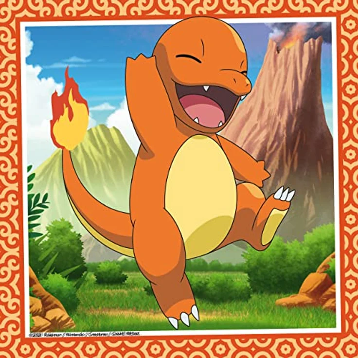 Ravensburger Puzzle 3x49 Teile Pokémon: Glumanda, Bisasam und Schiggy – Bild 4