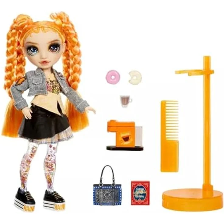 MGA ENTERTAINMENT Babypuppe Rainbow High Sparkle & Shine Fashion Doll - Clementine – Bild 3