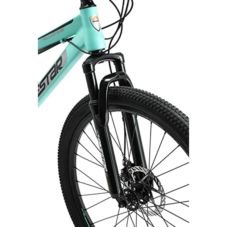 BIKESTAR Fully Mountainbike 26 Zoll | 15 Zoll Rahmen, 21 Gang Shimano Schaltung, Scheibenbremse | Mint – Bild 4