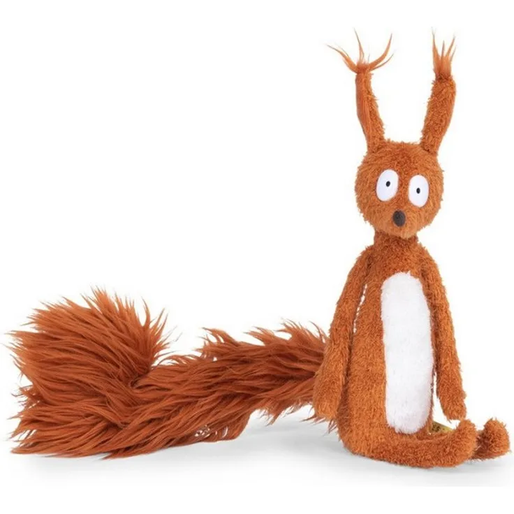 Moulin Roty Kuscheltier Eichhörnchen 42cm Stofftier Plüschtier, Orange, mit lustigem Design