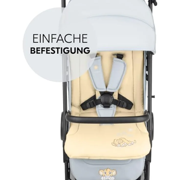 hauck Disney Universal Sitzauflage (Simba), Baumwolle, Atmungsaktiv, Weich, Einfache Befestigung – Bild 4