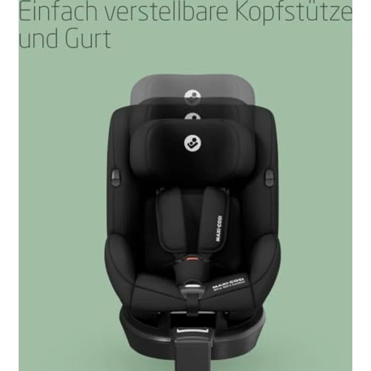 Maxi-Cosi Mica 360 S Comfort, Babyschale mit atmungsaktiven Stoffen, Autositz mit FlexiSpin-Drehung, ab 0 Monate bis 4 Jahre, mehrere Liegepositionen, G-CELL Seitenaufprallschutz – Bild 8