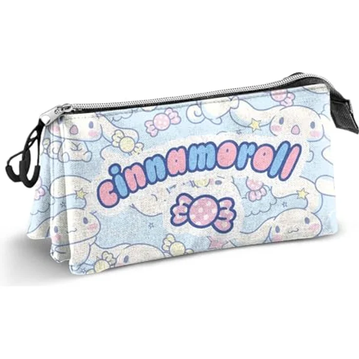 Karactermania Triple-Federmäppchen Sanrio Cinnamoroll Candy, 23 x 8 x 11 cm, Ripstop-Außenmaterial – Bild 2