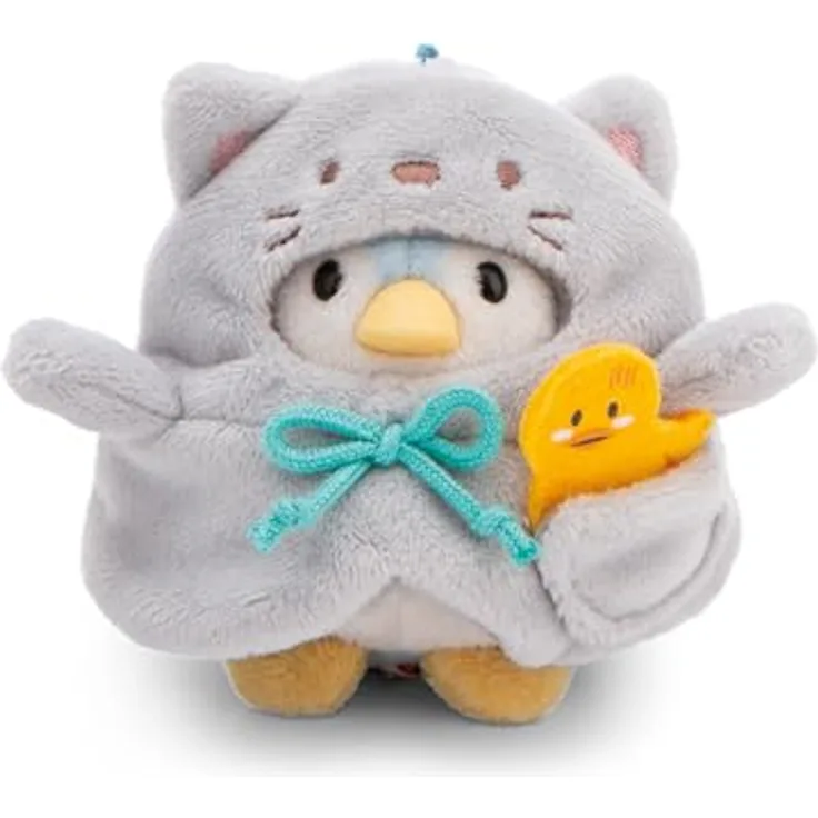 NICI MYMOCHI Kuscheltier Set - Pinguin Kuscheltier Waddle 8 cm mit Ente und Katzenkostüm in Geschenkbox - Flauschiges Stofftier zum Kuscheln, Spielen und Liebhaben - 61143