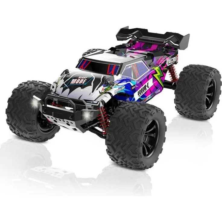 Xblitz Vroom-X, ferngesteuertes Auto 1:16 mit 45 km/h, 2,4 GHz Funksteuerung, Lithium-Batterie 1500 mAh, blau/schwarz