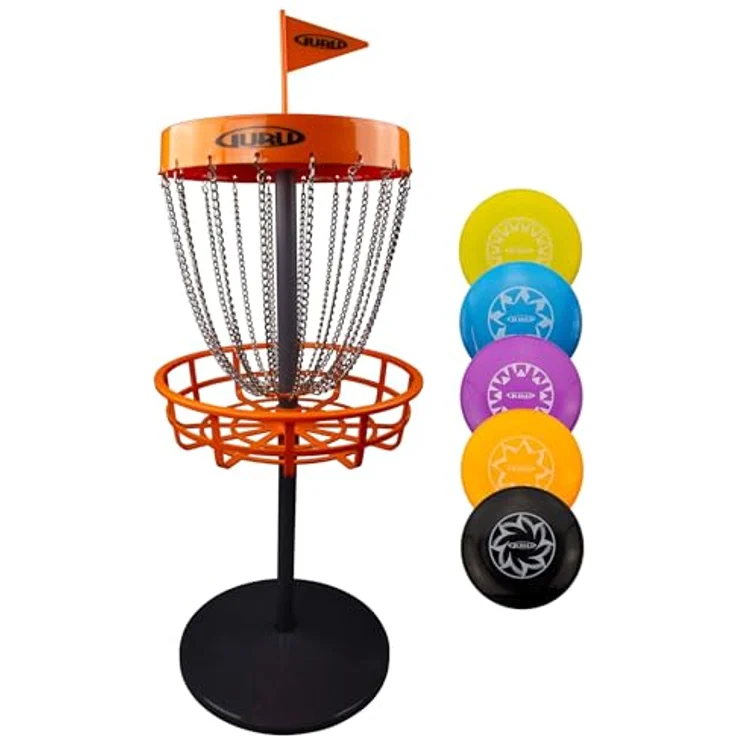 MTS Wurfscheiben-Set Disc Golf Mini Basket, inklusive 5 farbigen Wurfscheiben – Bild 1
