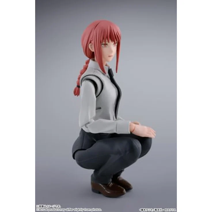 Tamashii Nation Chainsaw Man S.H. Figuarts Actionfigur Makima, 14 cm mit flexiblem Stoffmantel und wechselbaren Gesichtsteilen – Bild 8