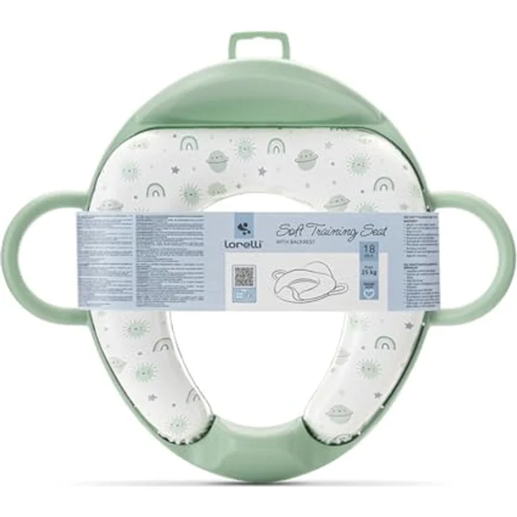 LORELLI Baby-Toilettensitz 1013070, Toilettenaufsatz mit Rückenlehne, abnehmbaren Sitzkissen und Seitengriffen, spritzwassergeschützt – Bild 4