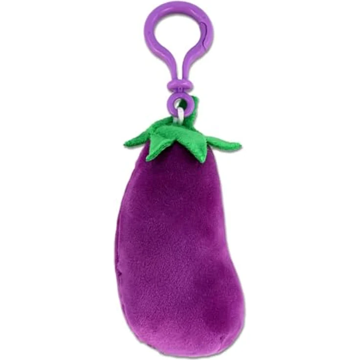 PMS Plüschanhänger Obst und Gemüse Anhänger aus Plüsch mit Bagclip – Bild 4
