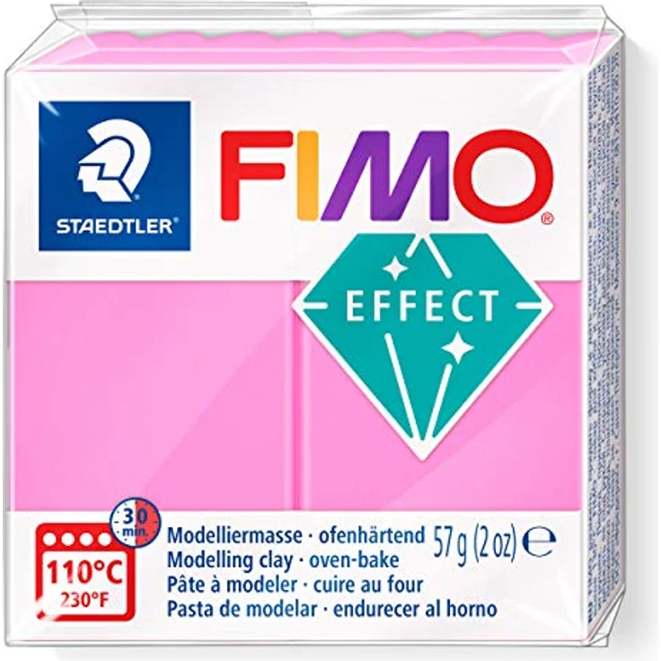 FIMO Modelliermasse Effect Neon, 57 g, strahlende Neonfarben für kreatives Basteln – Bild 2