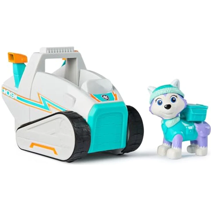 Spin Master PAW Patrol Spielzeug-Auto Everest, Schneemobil mit beweglichem Greifarm, aus recyceltem Material – Bild 1