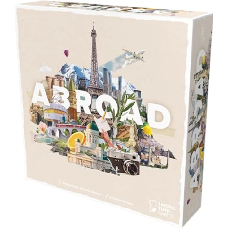 Asmodée Abroad, strategisches Reisespiel über Europa mit 28 Reisezielen und interaktivem Karten-Tableau-Builder – Bild 3
