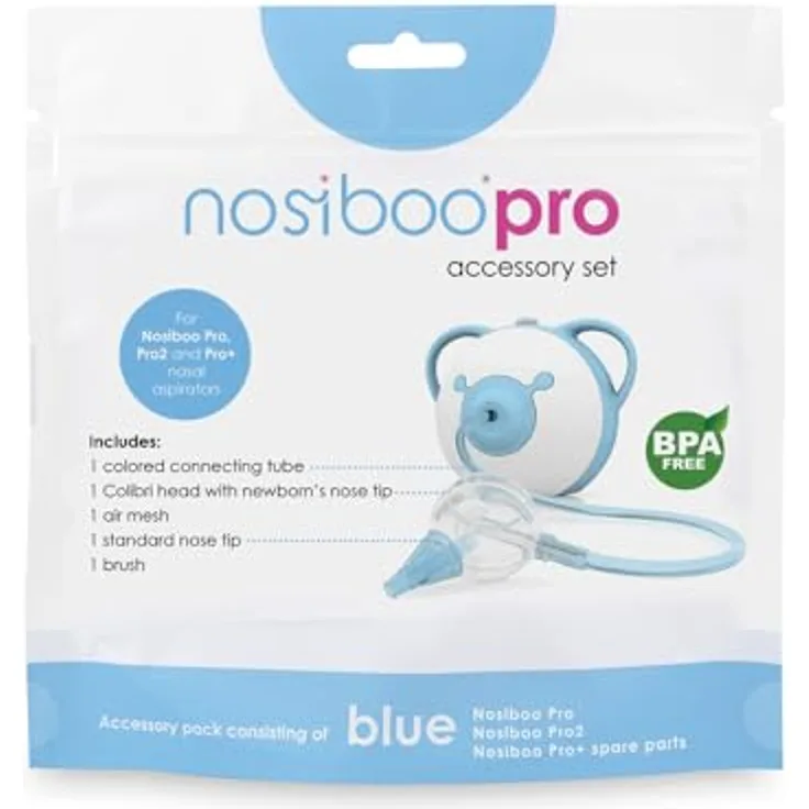 Nosiboo Pro Accessory Set, Nasensauger Zubehör Set mit Colibri-Kopf, Saugspitze und Filter - Preisvergleich