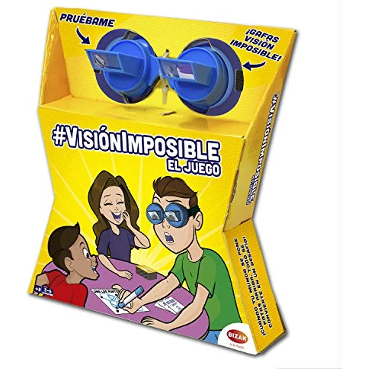 Bizak Vision Imposible, Brettspiel für spannende Herausforderungen mit umgekehrter Sicht, bunt