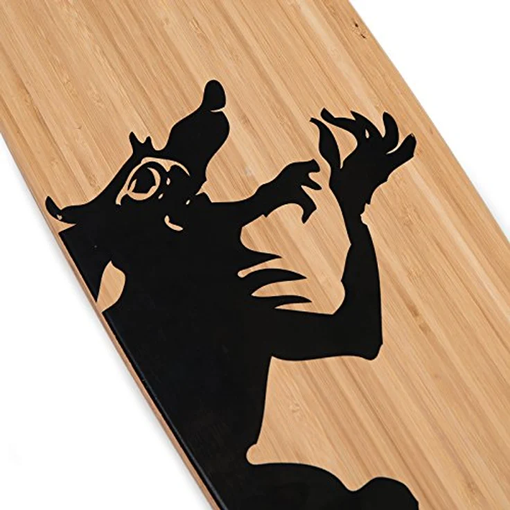 Apollo Longboard Hawaiian Wulff Kicktail Komplettboard mit High Speed ABEC Kugellagern, Freeride Skaten Cruiser Boards – Bild 4