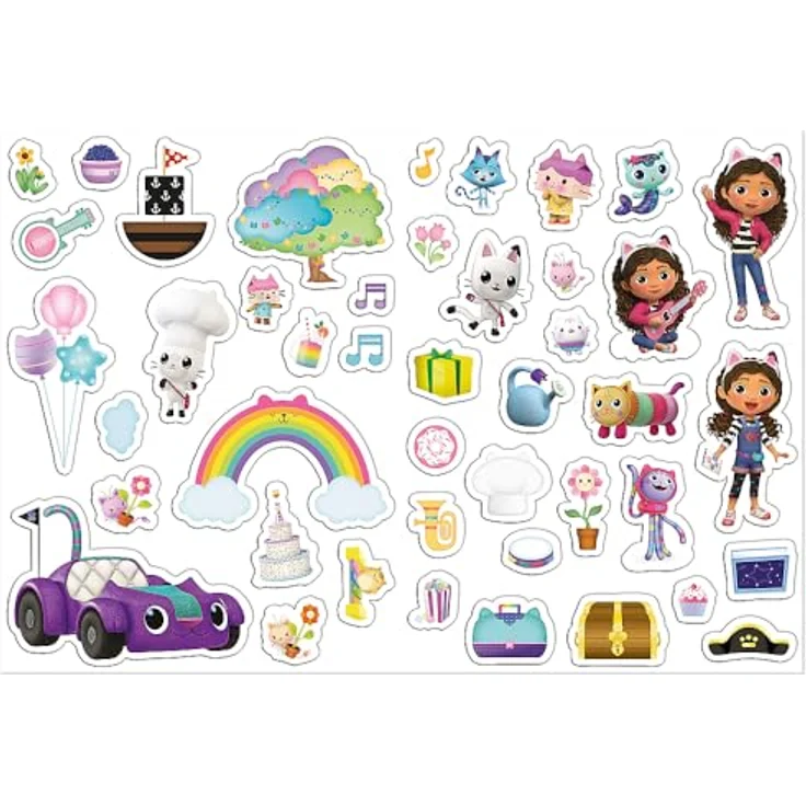 Trefl Primo Magnetic Puzzle Set – Gabby's Dollhouse, 270 x 200 mm, mit farbigen Magneten und 12 Inspirationskarten für Kinder ab 3 Jahren – Bild 4