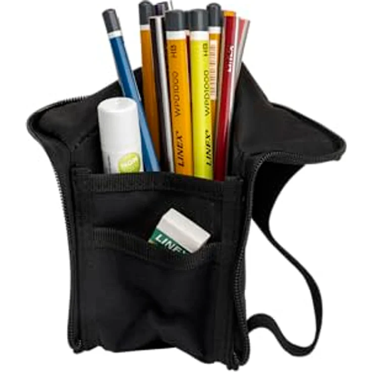 Oxford Federmäppchen Stand-Up Stiftehalter, schwarz, recyceltes Material, extra viel Platz – Bild 5