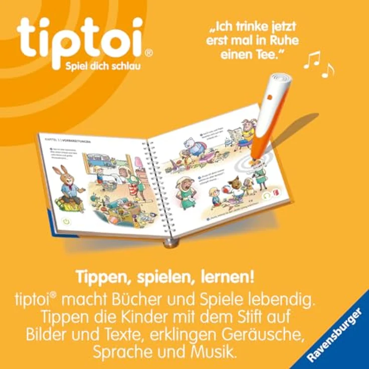Ravensburger tiptoi® Buch - Lenny Lamm und die Sache mit der Wut, interaktive Erzählung über Emotionen für Kinder – Bild 4
